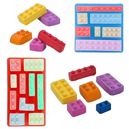 Molde de silicona para cubitos de hielo, diseño de robot, moldes de chocolate, para fiestas de niños y para hornear minifiguras, juego de 2 unidades