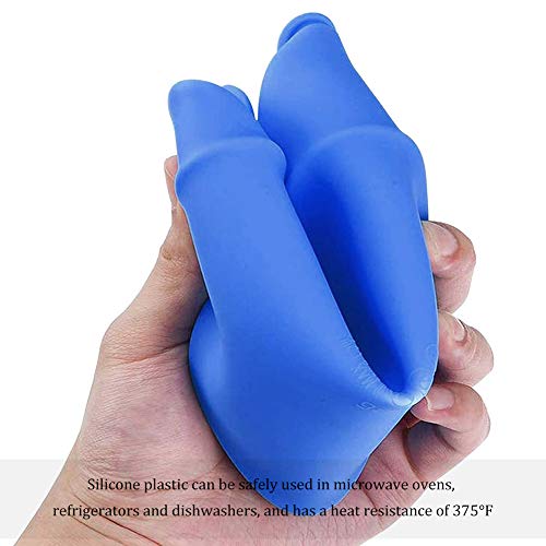 Molde de silicona para pasteles en forma de flor, utensilios para hornear antiadherentes de 2 piezas moldes para pasteles de silicona para hornear para pasteles de cumpleaños, azul rosa roja