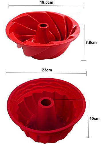 Molde de silicona para tartas, antiadherente, molde de gelatina para hornear