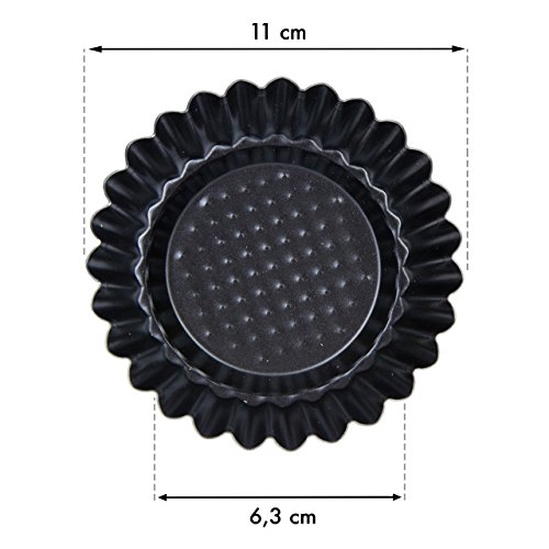 Molde para tartaleta o mini quiche (10 unidades)