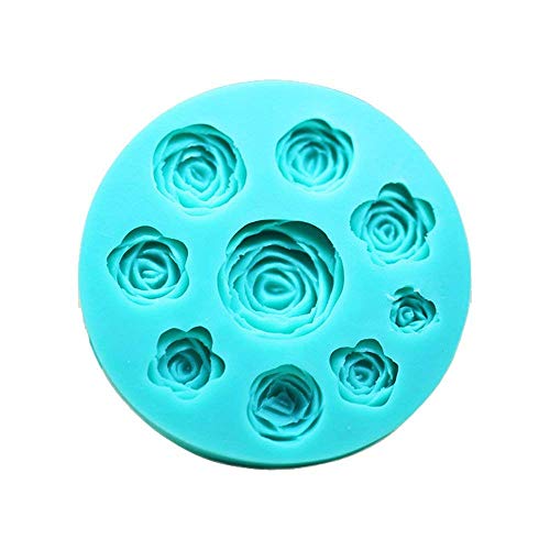 Moldes 3D diseño de rosas de silicona para usar con chocolate, fondant, jabón o velas