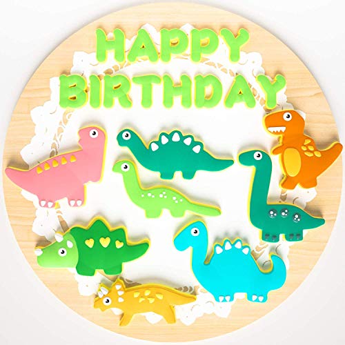 Moldes de Galletas, Cortadores Galletas Dinosaurio， 6pcs Acero Inoxidable Galletas Cortador para Cookie, Fondant, Formas Navideña Variadas Fiesta Navidad Galletas