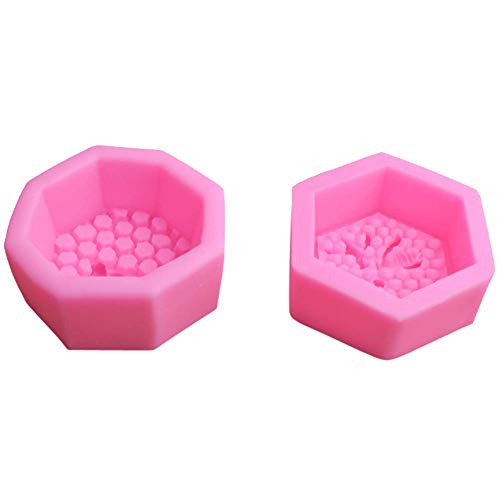 Moldes De Silicona Para Pasteles, 3D Honeycomb Bee Fondant Molde De Silicona Molde Para Decoración De Pasteles Molde Para Helado De Chocolate, Resistencia a Altas Temperaturas, Fácil De Limpiar