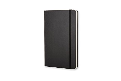 Moleskine QP012 - Cuaderno de tapa dura, liso, bolsillo, negro