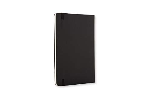 Moleskine QP012 - Cuaderno de tapa dura, liso, bolsillo, negro