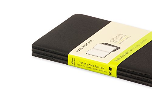 Moleskine QP313 - Pack de 3 cuadernos, pocket 9 x 14, negro