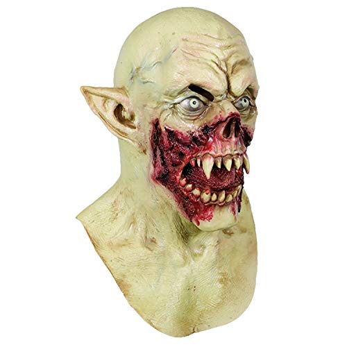 molezu Vampire Mask Scary Kurten Monster Mask Halloween Costume Party Demon Zombie Mask for Cosplay Props