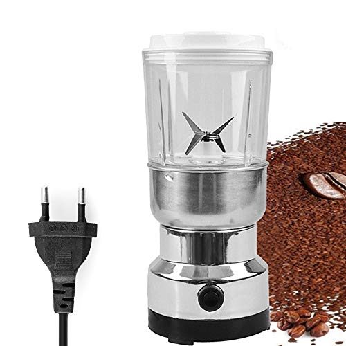 Molinillo De Cafe Electrico, Molinillo De Hierbas Y Especias Acero Inoxidable Electric Grain Grinder Herb Pulverizer Grinder 2-in-1 Household Superfine Grinding Powder Machine Powerful Coffee Grinder