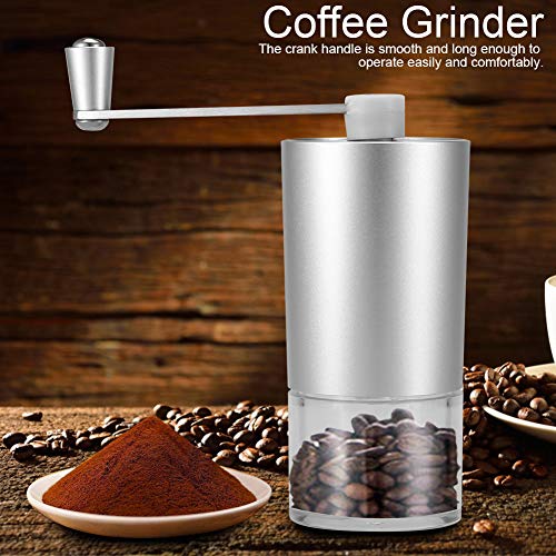 Molinillo de café, molinillo de café manual Máquina de molienda de granos de acero inoxidable para moler granos, semillas de sésamo, maní, regalo para amantes o amigos(20g (for 1-2 people))