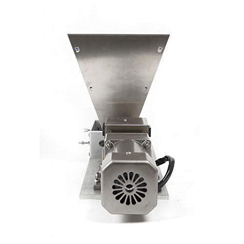 Molino de grano 75RPM 40W Eléctrico Manual ajustable 2 rodillos Molino de grano de malta en acero inoxidable Trituradora manual para moler maíz, granos de café, trigo alimentario, granos, avena, etc.