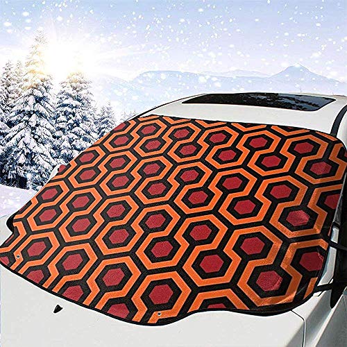 MOLLUDY Protector para Parabrisas Pasar por Alto la Alfombra del Hotel el Resplandor Protector para Parabrisas con imán Cubierta de Parabrisas Coche Protege de Rayos Antihielo y Nieve