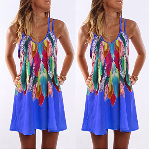 MOMOXI Vestidos para Mujer Vestido de Playa de cóctel de Fiesta Maxi con Estampado Informal de Boho de Verano para Mujer Vestido de Fiesta Faldas Largas Fiesta Negra Backless Vendaje de Manga