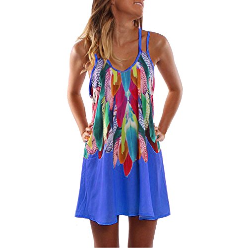 MOMOXI Vestidos para Mujer Vestido de Playa de cóctel de Fiesta Maxi con Estampado Informal de Boho de Verano para Mujer Vestido de Fiesta Faldas Largas Fiesta Negra Backless Vendaje de Manga