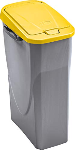 mondex 278Y251 - Cubo Ecobin 25L Con Tapa Amarilla