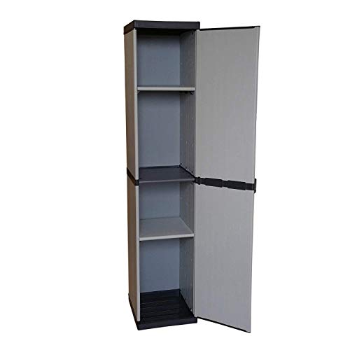 Mongardi 7813C04 - Mueble modular con anta, Gris, 34 x 39,5 x 168 cm