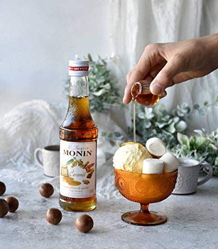 Monin Caramel Syrup, 250 ml Bottle