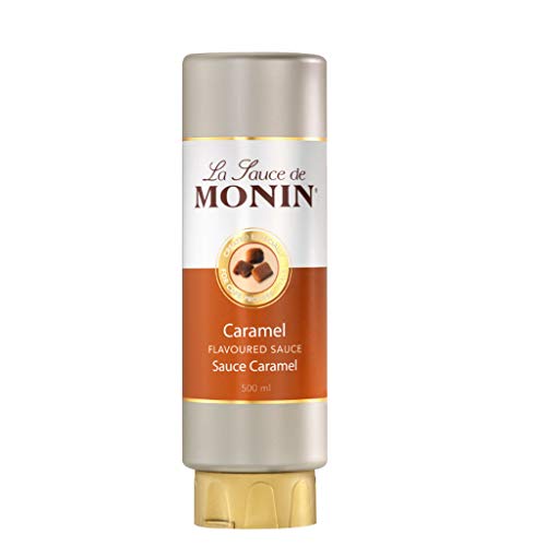 Monin Flavoured Saucen-Set, Salsas de Caramelo, Chocolate Blanco y Negro, 3 Botellas, 3 x 500 ml