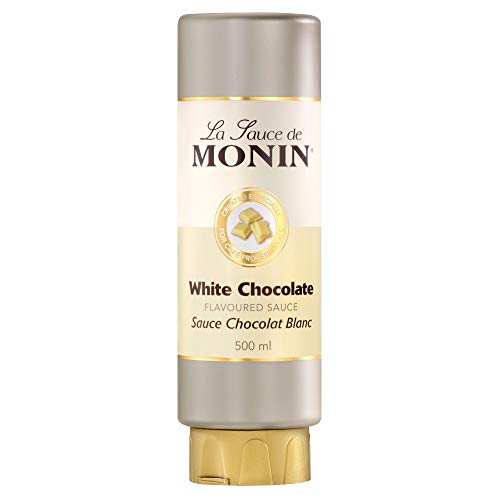 Monin Flavoured Saucen-Set, Salsas de Caramelo, Chocolate Blanco y Negro, 3 Botellas, 3 x 500 ml