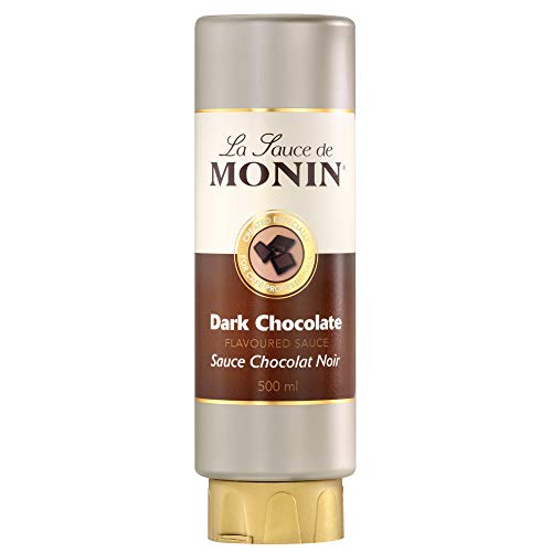 Monin Flavoured Saucen-Set, Salsas de Caramelo, Chocolate Blanco y Negro, 3 Botellas, 3 x 500 ml