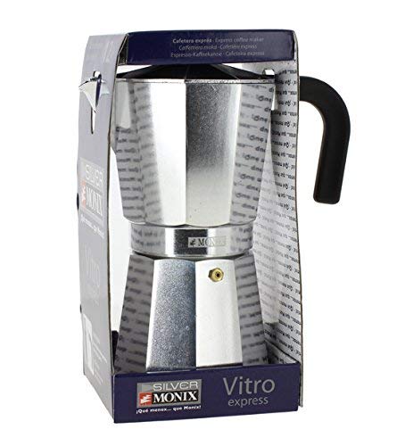 Monix M620012 Cafetera, Aluminio, Plata, 12 Tazas