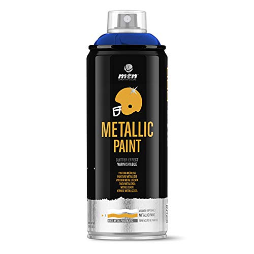 Montana Colors MTN PRO Metalizado Azul Oscuro R-5026 400ml, Azul Oscuro, 400 ml