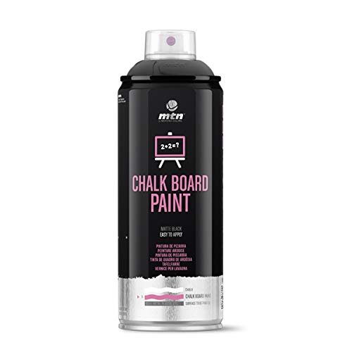 Montana Colors Pintura Pizarra, Spray 400ml, Negro