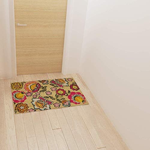 Montse Interiors, S.L. Felpudo/Alfombra Entrada de Casa Flores Colores (KAILAN, 40x60)