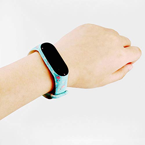 Monuary 8 Piezas Correa para Xiaomi Mi Smart Band 4 / Mi Band 3 Pulsera, Silicona Reloj de Recambio Brazalete Coloridos Correas para Xiaomi Mi Band 3/4 [Compatible con Mi Smart Band 4]