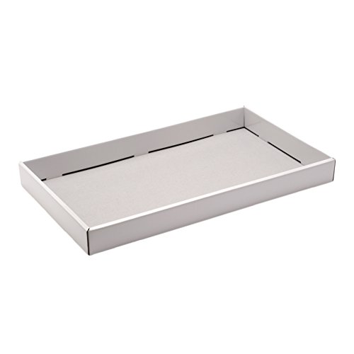 Mopec Bandeja de cartón acharolada en Color Blanco de 27cm, Pack de 1 Unidad, 4.50x46.00x27.00 cm