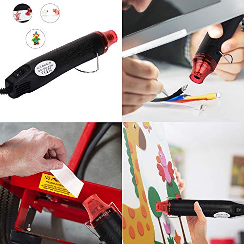 MoPei Pistolas de Aire Caliente, Profesional Calor de Herramientas Electric Embossing Heat Gun Power Tool Hot Air Temperature Gun (Negro)