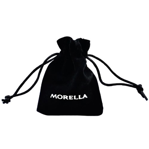 Morella Mujeres Collar 70 cm Acero Inoxidable con Colgante Ornamento y 7 Piedras Preciosas Gema Bolas de Chakra en Bolsa Der joyería