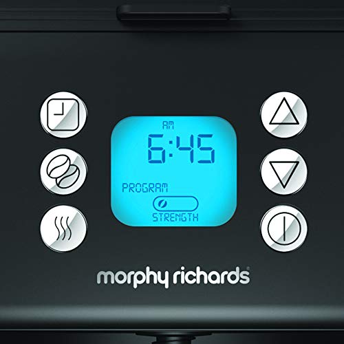 Morphy Richards Accents Independiente Totalmente automática - Cafetera (Independiente, Cafetera combinada, 1,8 L, De café molido, 900 W, Acero inoxidable)