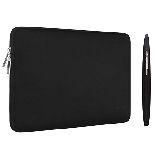 MOSISO Funda Protectora Compatible con 2019 MacBook Pro 16 A2141/15-15.6 Pulgadas MacBook Pro Retina 2012-2015/Ordenador Portátil, Bolsa Blanda de Neopreno Agua Repelente con Pequeño Caso, Negro