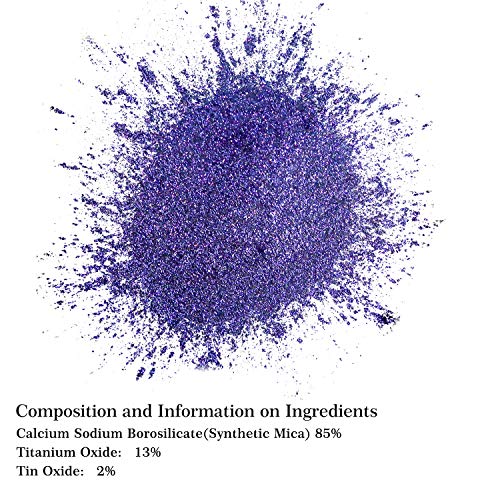 MOSUO Pigmentos en Polvo, 5g Natural Mica Powder Colorant Tintes para teñir Resina Epoxi, Jabones, Slime, Cera, Pintura, Vela, Uñas, Cosmético, Bombas de Baño y Arte de Bricolaje（Azul-Rojo-Morado）