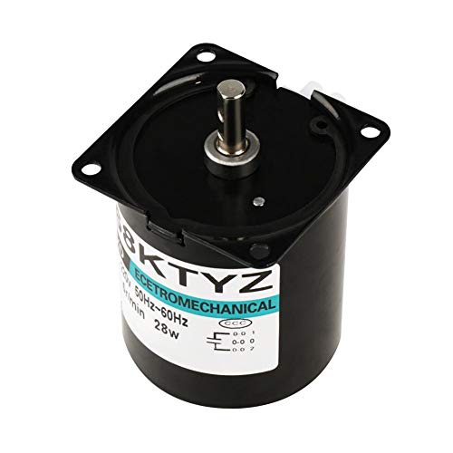 Motor de baja velocidad AC220V 28W 5-80r / min Motor síncrono de imán permanente en miniatura CW/CCW(5rpm)