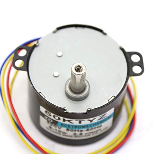 Motor de engranaje eléctrico Asdomo con imán permanente, reversible, alta velocidad, bajo nivel de ruido para generador (220 V, 2,5 RPM/min)