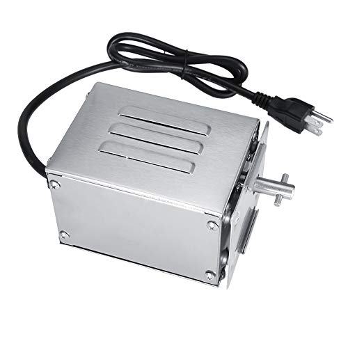 Motor eléctrico 50-70KG Acero inoxidable Asador eléctrico para asador Asador rotativo Motor Barbacoa Carne de cabra Cerdo Pollo Acero inoxidable 15W Hogar comercial Accesorios de barbacoa(110v)