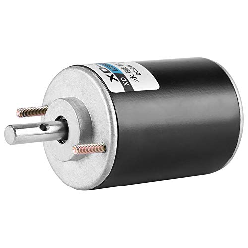 Motor Eléctrico de 12V / 24V DC, Motor de Imán Permanente CW/CCW de Alta Velocidad para Máquina de Algodón de Azúcar, Banco de Corte Pequeño, máquina de pulir, etc.(24V6000)