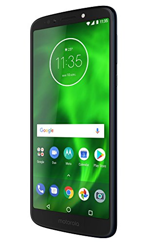 Motorola Moto G6 Play - Smartphone Libre DE 5.7" MAX Vision Full HD, 4.000 mAh de batería, cámara de 13 MP, 3 GB de RAM + 32 GB de Almacenamiento, procesador Snapdragon 430 DE 2.2 GHz, Color Azul