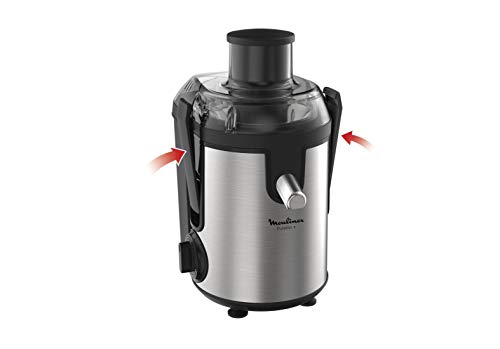 Moulinex JU420D10 - Exprimidor (Licuadora centrífuga, Negro, Acero inoxidable, 0,95 L, 6 cm, Giratorio, 400 W)