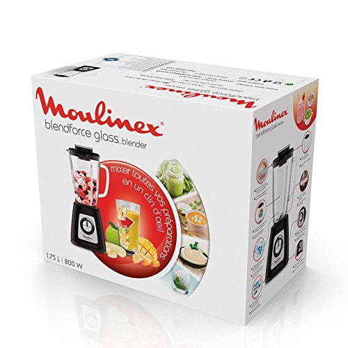 Moulinex LM430810 Blendforce - Batidora eléctrica (800 W, batidora de vaso), color negro