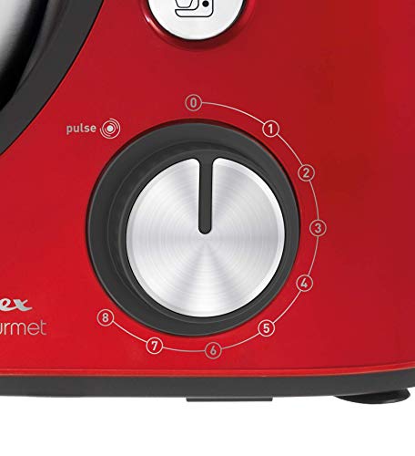 Moulinex QA512G10 - Robot de cocina (4,6 L, Rojo, Acero inoxidable, 1100 W, 7 pieza(s))