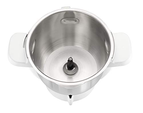 Moulinex XF380E - Bol de acero inoxidable para el robot de cocina Companion, capacidad 4.5 L, con eje extraíble para cocinar 2 recetas sin que tengas que lavar entre ellas