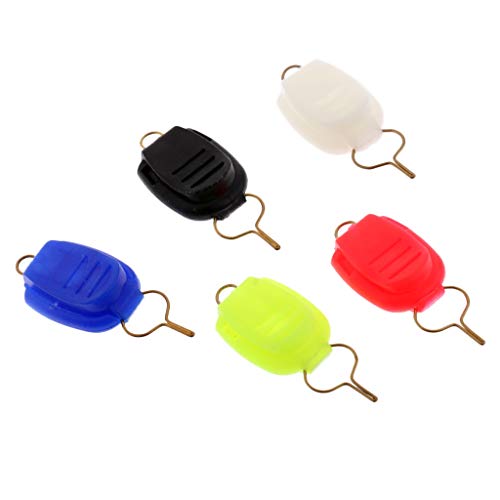 MOUNTAIN MEN 20pcs Spinning Porta-bobinas Línea tapón Baitcasting Alambre Hebilla Guardián Compruebe Piscina Accesorios Deportes de Aventura Diver (Color : Multi-Colored)