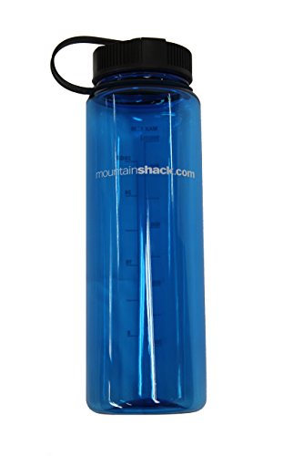 MountainShack - Botella de agua sin bisfenol A, para hidratación en actividades deportivas y al aire libre, escalada, acampadas, escuela, 1 litro