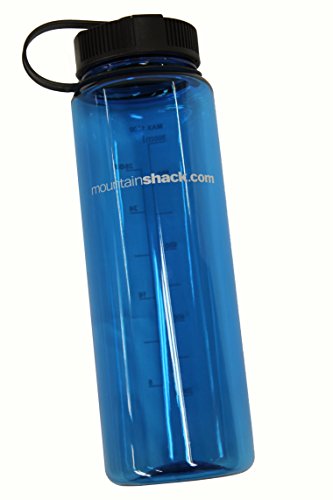 MountainShack - Botella de agua sin bisfenol A, para hidratación en actividades deportivas y al aire libre, escalada, acampadas, escuela, 1 litro