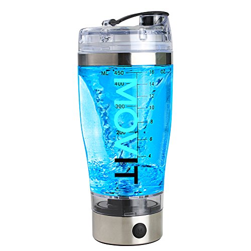 Movit Shaker Electrico USB - vaso mezclador proteinas coctelera eléctrica, agitador batidos de proteina vortex mixer recargable - Mix botellas Gimnasio automático profesional