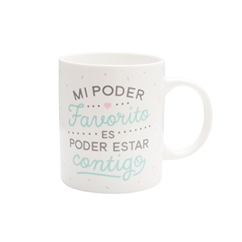 Mr. Wonderful Taza con mensaje "Mi poder favorito es poder estar contigo"