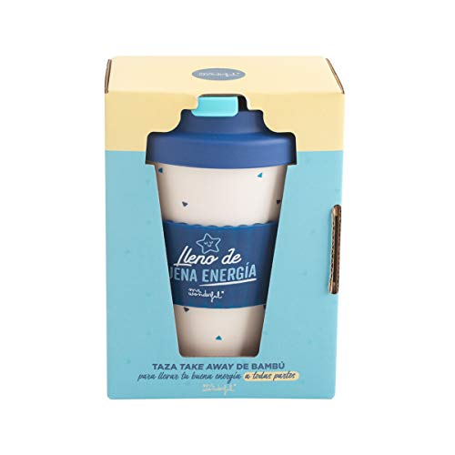 Mr. Wonderful WOA10646ES Taza take away, Bambú