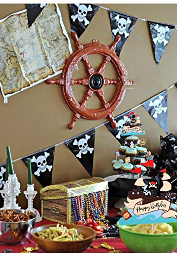 MU XI Decoraciones de Pasteles con temática Pirata, Regalos con temática Pirata para Hombres y Mujeres, decoración de Fiesta de cumpleaños, decoración de Fiesta de Halloween, etc.